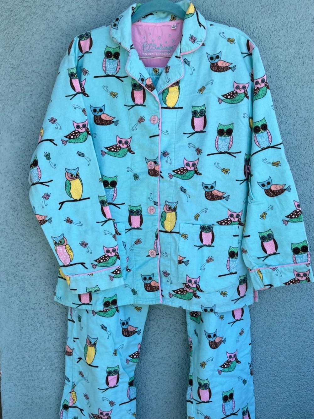 PJ Salvage Pajama Set, 100% Cotton Flannel, Warm, Soft & Cozy  Size Small